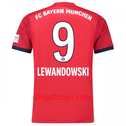 FC Bayern München Fodboldtrøjer Lewandowski 9 Hjemmebanesæt 2018/19 Kort ærmer FC Bayern München Fodboldtrøjer Lewandowski 9 Hjemmebanesæt 2018/19 Kort ærmer